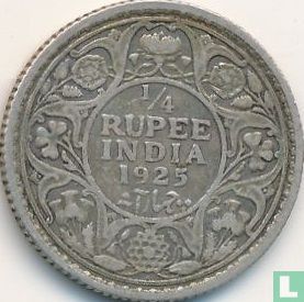 Inde britannique ¼ rupee 1925 - Image 1