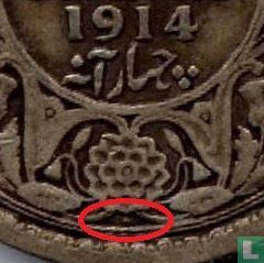 Inde britannique ¼ rupee 1914 (Bombay) - Image 3