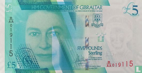 Gibraltar 5 Livres - Image 1
