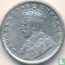 British India ¼ rupee 1919 (Calcutta) - Image 2