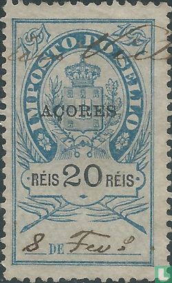 Imposto do sello met opdruk 20 Reis
