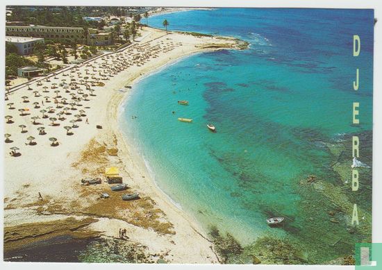 Djerba - Beach - Sea - Boat - Island - Tunisia - Postcard - Afbeelding 1