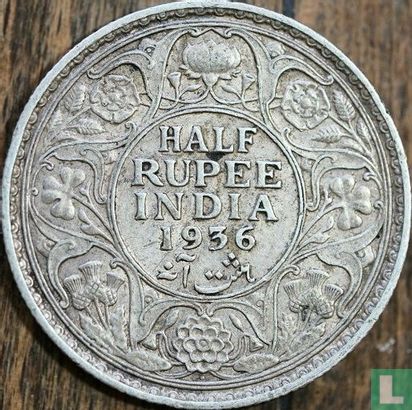 British India ½ rupee 1936 (Bombay) - Image 1