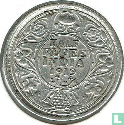 Brits-Indië ½ rupee 1919 - Afbeelding 1