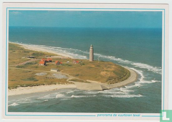 Lighthouse - Panorama de Vuurtoren Texel - Sea - Beach - Netherlands - Postcard - Bild 1