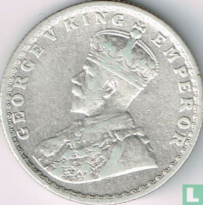 Inde britannique ½ rupee 1918 - Image 2