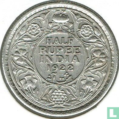 Brits-Indië ½ rupee 1922 (Calcutta) - Afbeelding 1