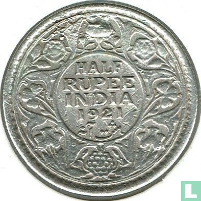 Brits-Indië ½ rupee 1921 - Afbeelding 1
