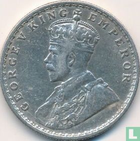 Inde britannique 1 rupee 1917 (Calcutta) - Image 2