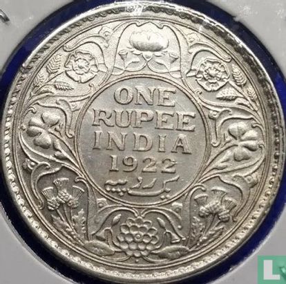 British India 1 rupee 1922 - Image 1