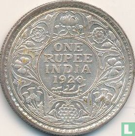 British India 1 rupee 1920 (Bombay) - Image 1