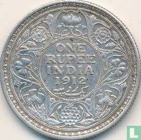 Inde britannique 1 rupee 1912 (Bombay) - Image 1