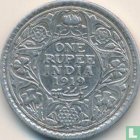 British India 1 rupee 1919 (Bombay) - Image 1