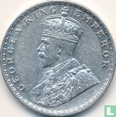 Brits-Indië 1 rupee 1915 (Calcutta) - Afbeelding 2