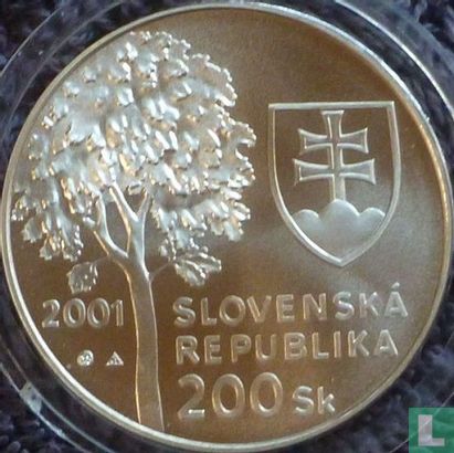Slovakia 200 korun 2001 "80th anniversary Birth of Alexander Dubcek" - Image 1