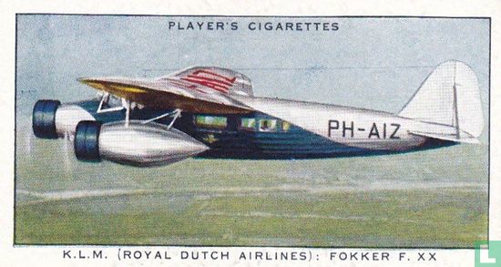 K.L.M. (Royal Dutch Airlines) : Fokker F. XX - Bild 1