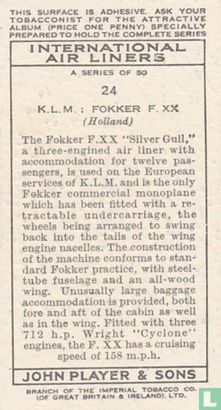 K.L.M. (Royal Dutch Airlines) : Fokker F. XX - Bild 2