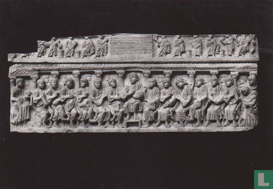 Sarcophage de l'évêque Concordius avec épitaphe (Fin du IVe siècle) - Image 1