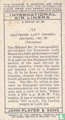 Deutsche Luft Hansa : Heinkel He.70 - Image 2
