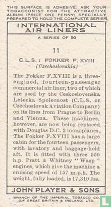 C.L.S. : Fokker F. XVIII  - Image 2