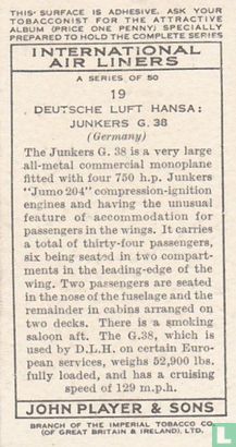 Deutsche Luft Hansa : Junkers G.38 - Image 2