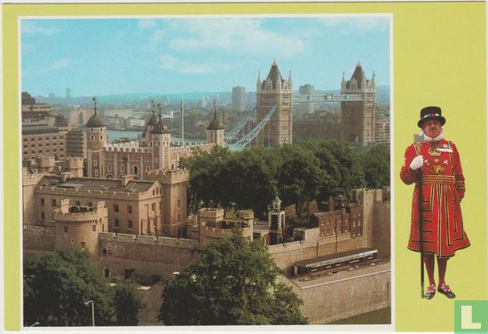 Tower of London England United Kingdom Postcard - Afbeelding 1