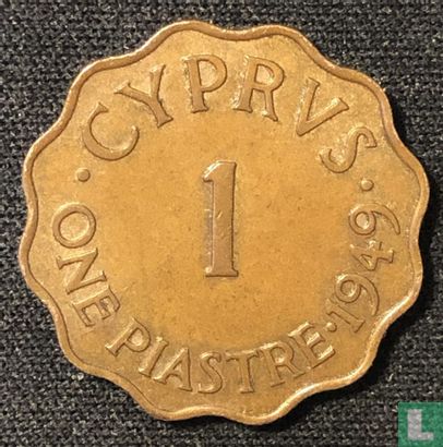 Chypre 1 piastre 1949 - Image 1
