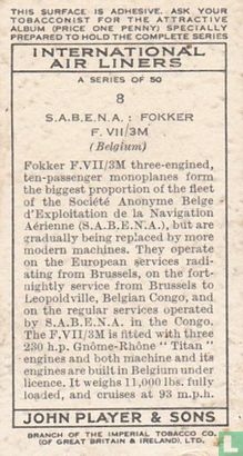 S.A.B.E.N.A. ; Fokker F.VII/3M - Bild 2