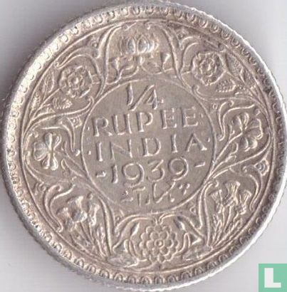 British India ¼ rupee 1939 (Bombay) - Image 1