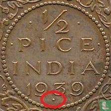 Brits-Indië ½ pice 1939 (Bombay) - Afbeelding 3