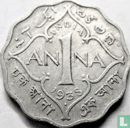 British India 1 anna 1938 (Bombay) - Image 1