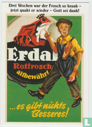 Erdal Rotfrosch - Es gibt nichts besseres - Erdal shoe polish red frog - Advertising - Postcard - Image 1