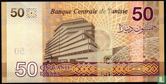 Tunisie 50 Dinars 2022  - Image 2
