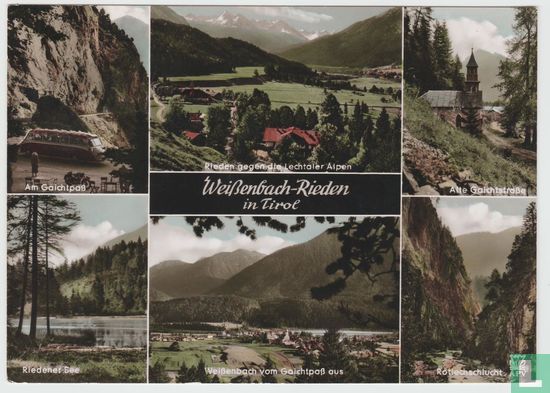 Weißenbach Rieden in Tirol - Weißenbach am Lech - Reutte - Tirol - Tyrol - Austria - Multiview - Postcard - Afbeelding 1