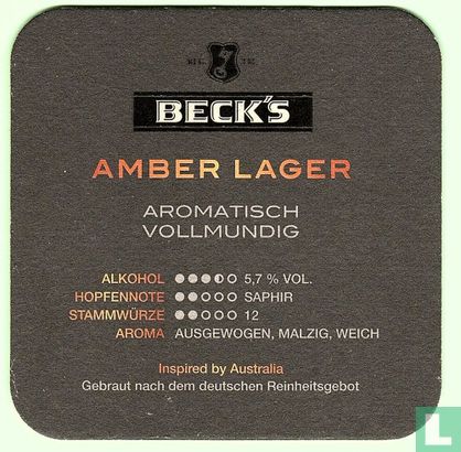 Beck's  amber lager - Afbeelding 1