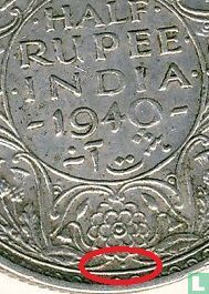 Britisch-Indien ½ Rupee 1940 (Bombay) - Bild 3