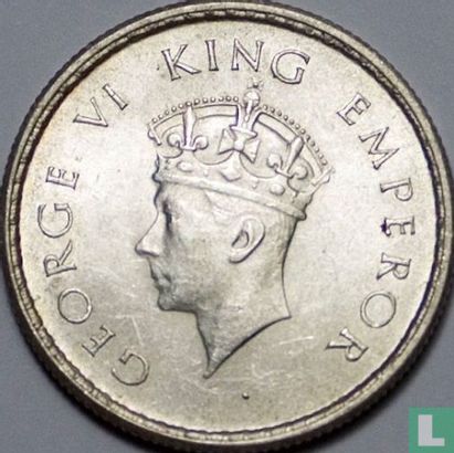 Brits-Indië ½ rupee 1938 - Afbeelding 2