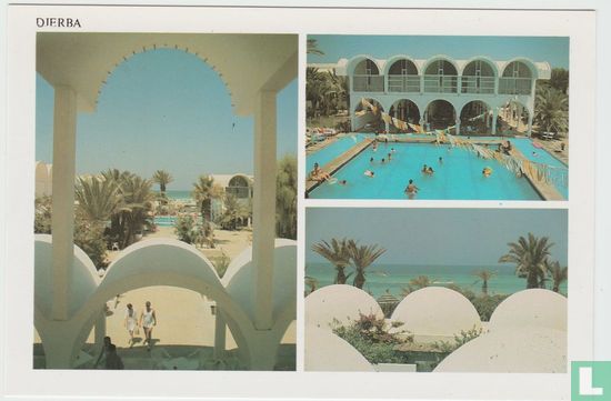 Hotel Dar Jerba Djerba Tunisia Postcard - Afbeelding 1