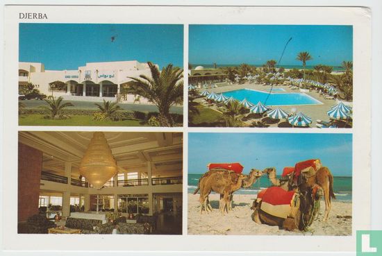Hotel Abou Nawas Djerba Tunisia Postcard - Afbeelding 1