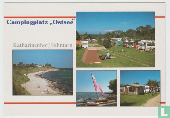 Campingplatz Ostsee Katharinenhof Fehmarn Insel island camping Multiview Schleswig-Holstein Germany Postcard - Afbeelding 1