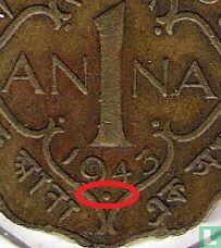 British India 1 anna 1943 (Bombay) - Image 3