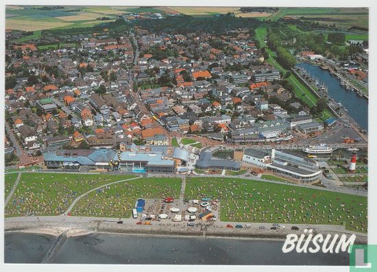 Büsum Nordseeheilbad north sea spa Schleswig-Holstein Germany Postcard - Afbeelding 1