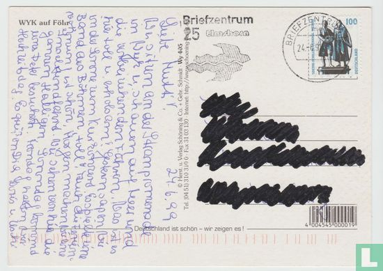 Wyk auf Föhr Schleswig-Holstein Germany Postcard - Afbeelding 2