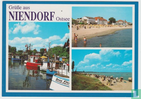 Niendorf Timmendorfer Strand Ostseeheilbad Schleswig-Holstein Germany Postcard - Afbeelding 1
