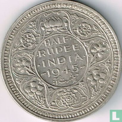 British India ½ rupee 1945 (Bombay - type 1) - Image 1