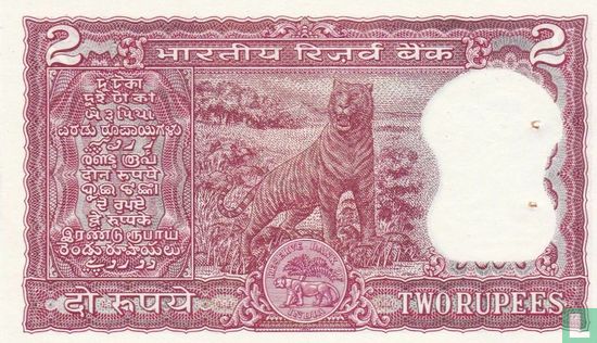 Indien 2 Rupien (Plattenbuchstabe A - IG Patel) - Bild 2