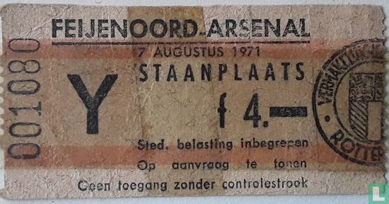 19710807 Feijenoord - Arsenal
