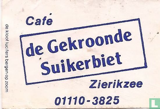 Café De Gekroonde Suikerbiet