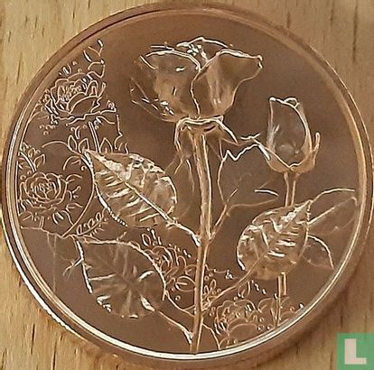 Autriche 10 euro 2021 (cuivre) "Rose" - Image 2
