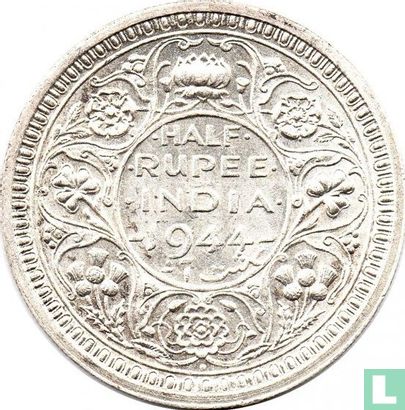 Brits-Indië ½ rupee 1944 (Bombay - punt) - Afbeelding 1